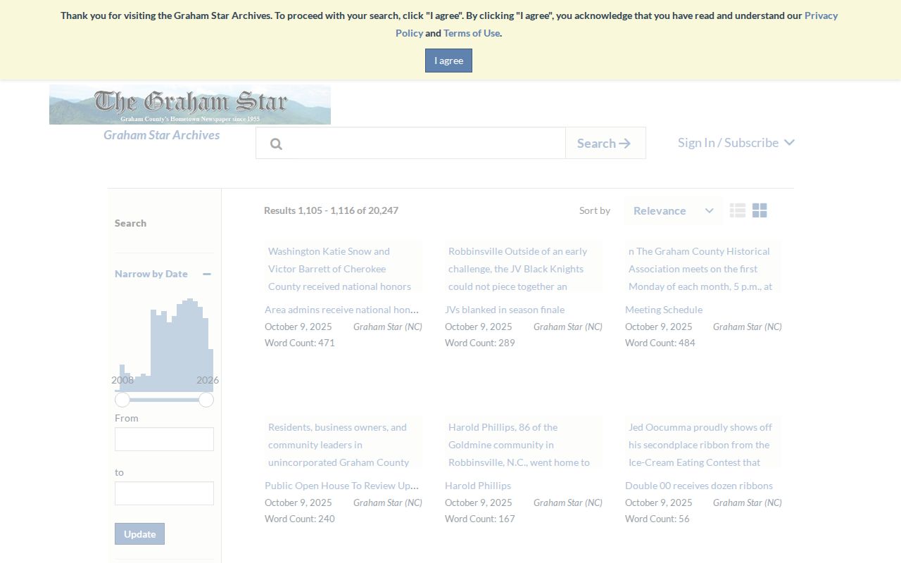 Graham County arrest reports in the Graham Star NewsBank newspaper archive
