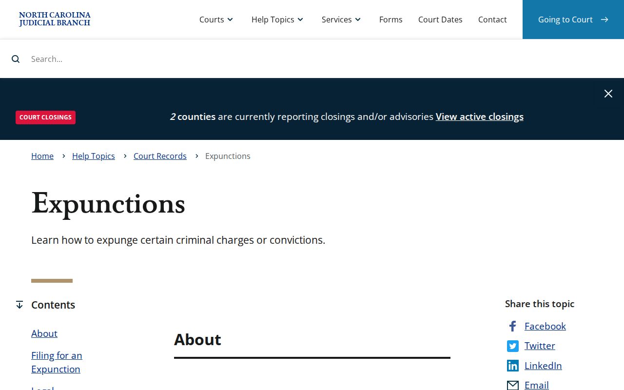 Graham County arrest record expunction eligibility and waiting periods